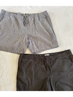 Sonoma Men’s 4X Big and Tall Adjustable Shorts Preowned Set of Two Gray